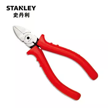 Stanley кусачки, диагональные плоскогубцы, плоскогубцы для электрика, прецизионные плоскогубцы с красной ручкой, 6 дюймов 84-038-23