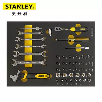 Stanley LT-021-23 Набор из 43 предметов, метрический держатель инструмента серии 6,3 мм