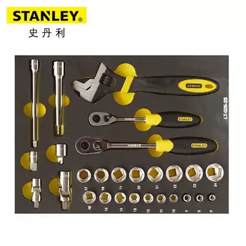 Stanley LT-025-23 Набор из 27 предметов, метрический держатель инструмента серии 10,12,5 мм