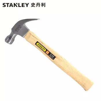 STANLEY молоток с деревянной ручкой, 13 унций, бытовой маленький молоток, молоток для украшения дерева STHT51269-8-23