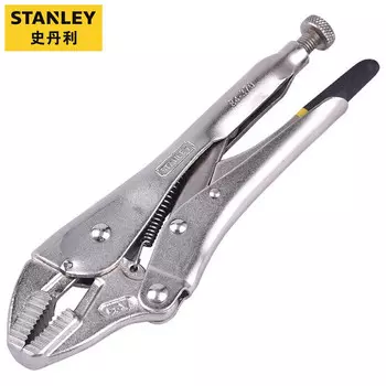 Stanley Мощные плоскогубцы с прямыми зубьями, 10-дюймовые плоскогубцы с фиксированным зажимом, инструмент, мощные плоскогубцы 84-371-23