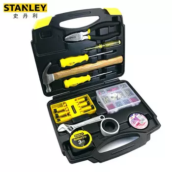 STANLEY набор бытовых инструментов из 25 предметов, многофункциональный ручной ящик для инструментов для электрика, ежедневный уход, LT-801