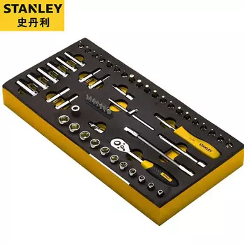 Stanley Набор держателей инструментов из этиленвинилацетата, 30 предметов, шестигранный торцевой ключ с храповым механизмом серии 1/2 дюйма 90-031-23