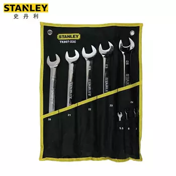 STANLEY Набор длинных метрических ключей двойного назначения из 8 предметов TK907-23C