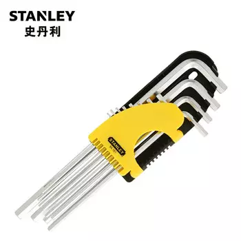 Stanley Набор дюймовых шестигранных ключей, 12 предметов, расширенный шестигранный набор шестигранных, закаленный S2 внутренний цветок сливы 94-161-23 в наличии