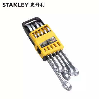 STANLEY Набор двойных ключей двойного назначения серии B, 9 предметов, рожковый ключ на 8–17 мм STMT78098-8-23