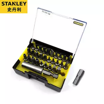 Stanley Набор головок отвертки серии 6,3 мм из 31 детали и быстросъемного магнитного адаптера 63-412-23