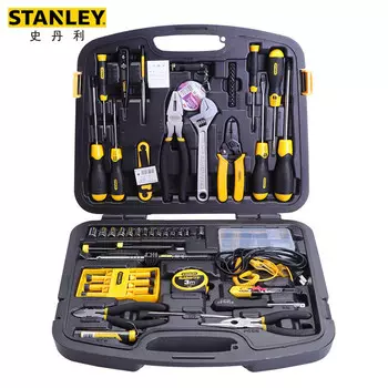 STANLEY набор инструментов для ремонта телекоммуникаций, 57 предметов, профессиональный бытовой электрик, многофункциональный набор для обслуживания недвижимости 89-882-23C