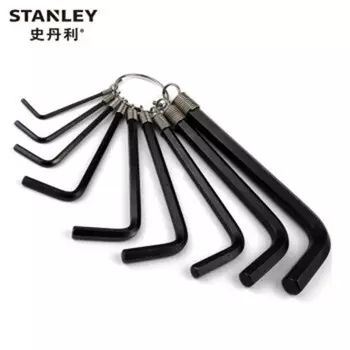 STANLEY Набор из 10 предметов: дюймовая цепь, шестигранный ключ 1/16–3/8 дюйма и шестигранная отвертка 69-230-23