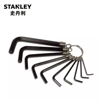 Stanley Набор из 10 предметов, тип цепи "папа/император" Шестигранный ключ Шестигранный ключ, цепь метрическая STMT69213-8-23