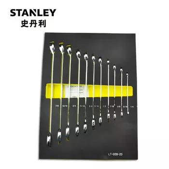 STANLEY Набор из 11 предметов, британский держатель для длинных гаечных ключей двойного назначения LT-028-23