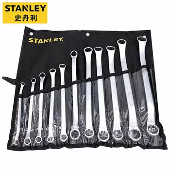 STANLEY Набор из 11 предметов: метрические матовые двойные ключи Torx, матовые противоскользящие ключи 8–27 мм STMT87023-23