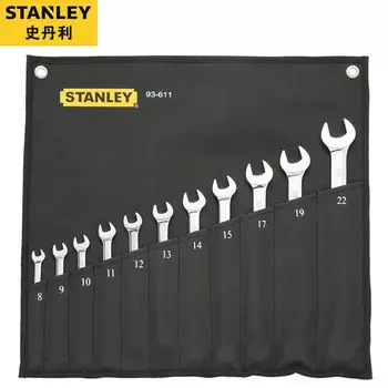 STANLEY Набор из 11 предметов метрических тонко полированных длинных ключей двойного назначения 93-611-22