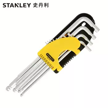 Stanley Набор из 12 дюймовых шестигранных ключей с удлиненной сферической головкой L тип 94-159-23