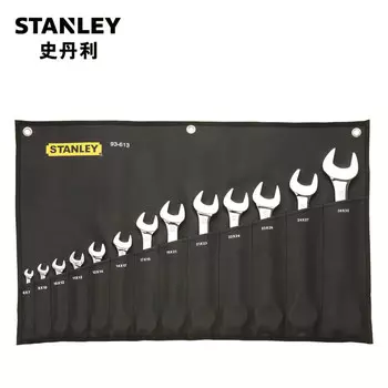 STANLEY Набор из 13 метрических полированных двойных рожковых ключей 93-613-22