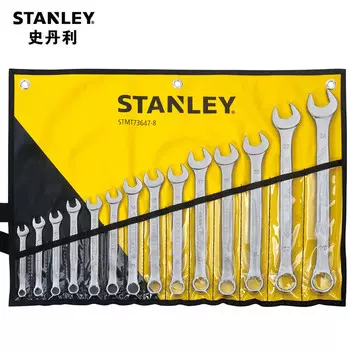 Stanley Набор из 14 противоскользящих ключей двойного назначения Открытый ключ двойного назначения с цветком сливы 8-24 мм STMT73647-23