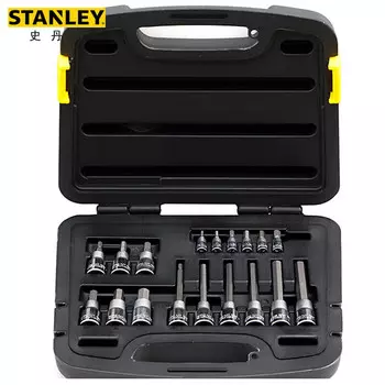Stanley Набор из 18 предметов серии 6,3MM, 12,5MM Набор насадок для шестиугольных отверток 91-942