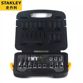 Stanley Набор из 18 предметов, серия 6,3 мм/12,5 мм, набор отверток в форме цветка, набор инструментов для ремонта машины, 91-941-22