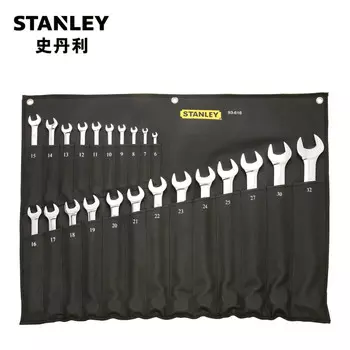 STANLEY Набор из 23 прецизионных полированных длинных ключей двойного назначения 93-616-22
