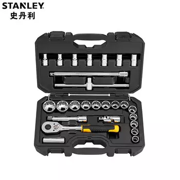 Stanley набор из 26 предметов, набор головок серии 12,5 мм, большая головка с храповым механизмом, инструмент для ремонта автомобилей STMT45503-23