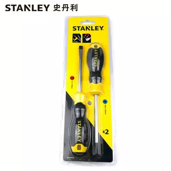 Stanley набор из 2 предметов с пластиковой ручкой серии B и крестовой отверткой, бытовой ремонтный конус, сильный магнитный инструмент 66-670-23