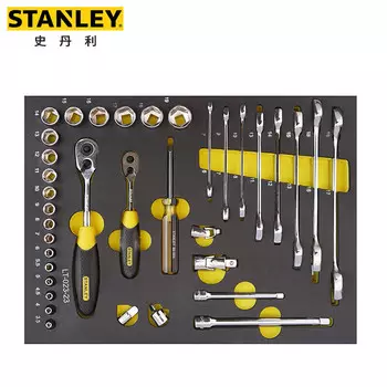 Stanley Набор из 36 предметов серии 6.3, 10 мм, метрический держатель инструмента, набор для ремонта торцевых ключей LT-023