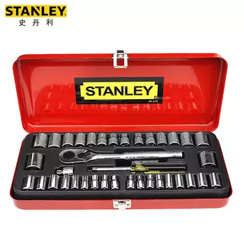 Stanley Набор из 37 предметов серии 6,3 мм, метрический набор 10 мм серии Xiaofei Zhongfei, инструменты для ремонта автомобилей 89-518