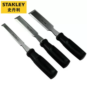 STANLEY Набор из 3-х стамесок для деревообработки (12/18/25 мм): стамески, плоские долота, набор долот 16-089-23