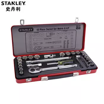 STANLEY Набор из 43 предметов серии 6,3 мм, 12,5 мм, метрическая и дюймовая 89-517-22
