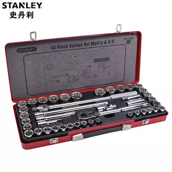 STANLEY Набор из 43 предметов, серия 12,5 мм, метрическая и дюймовая 89-509-22