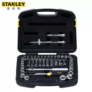 Stanley Набор из 46 предметов, серия 12,5 мм, набор метрических и дюймовых ключей, большой торцевой ключ для ремонта самолетов 1/2 94-187