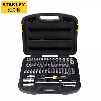 Stanley Набор из 58 предметов, 10-миллиметровая метрическая головка с трещоткой, набор быстрых ключей Zhongfei, набор инструментов для ремонта автомобилей 94-185-22