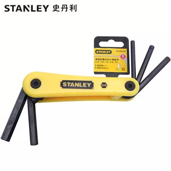 STANLEY Набор из 5 складных шестигранных ключей British 3/16"-3/8" 69-260-23C