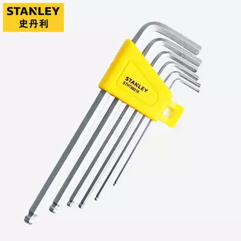 Stanley Набор из 6 метрических шестигранных ключей с длинной шаровой головкой 1,5-5 мм STHT69310-23