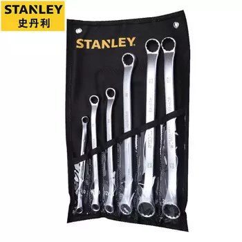 STANLEY Набор из 6 предметов: метрические матовые двойные ключи Torx, матовые противоскользящие ключи 8–24 мм STMT87021-23
