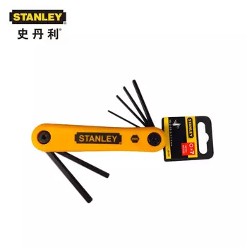 STANLEY Набор из 7 складных шестигранных ключей метрических размеров 1,5–6 мм 69–261