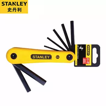 STANLEY Набор из 7 складных шестигранных ключей метрических размеров 2,5-10 мм 69-262-23C