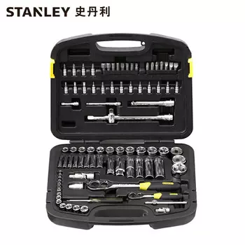 STANLEY Набор из 86 предметов, серия 6,3 ММ, 12,5 ММ, метрический набор 94-190-22