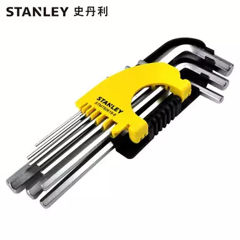 STANLEY Набор из 9 метрических длинных шестигранных ключей 1,5–10 мм STMT92619-8-23