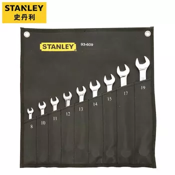 STANLEY Набор из 9 предметов: метрические полированные удлиненные ключи двойного назначения с открытым концом Torx 93-609-22