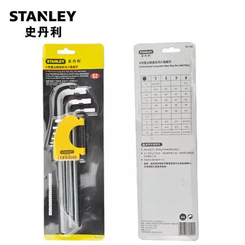 STANLEY Набор из 9 предметов, метрические удлиненные шестигранные ключи 1,5–10 мм STMT94160-8-23