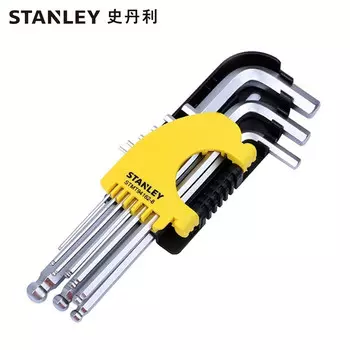STANLEY Набор из 9 шестигранных ключей с метрической шаровой головкой 1,5–10 мм STMT94162-8-23