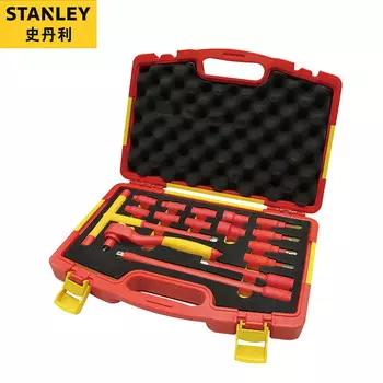 Stanley Набор изолированных инструментов серии 10 мм из 16 предметов, набор удлинителей торцевых ключей STMT75885-8-23