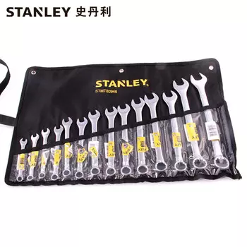 Stanley Набор ключей двойного назначения, 14 предметов, рожковый ключ для цветка сливы, 8–24 мм STMT80946-8-23