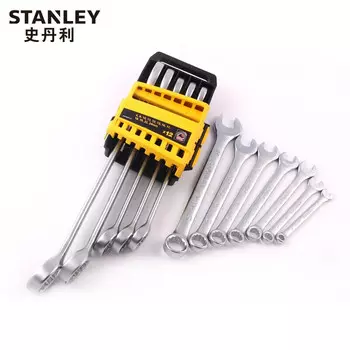 Stanley Набор ключей двойного назначения STANLEY, 12 предметов, рожковый ключ для цветка сливы, 6–24 мм STMT78097-8-23