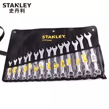 Stanley Набор ключей двойного назначения STANLEY, 14 предметов, рожковый ключ для цветка сливы, 8–24 мм STMT80946-8-23