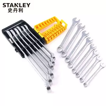 Stanley Набор ключей двойного назначения STANLEY, 14 предметов, рожковый ключ для цветка сливы, 8–24 мм STMT78092-8-23
