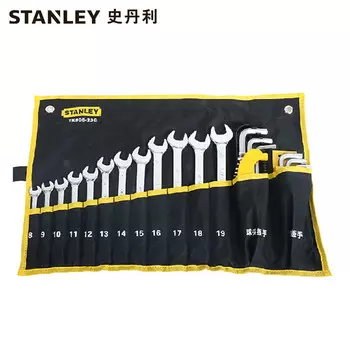 Stanley Набор комбинированных метрических и шестигранных ключей STANLEY, 30 предметов, рожковый ключ Torx TK906-23C, корпоративная настройка