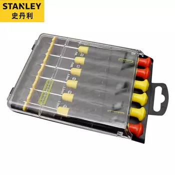 Stanley Набор крестообразных микроотверток из 6 предметов B, многофункциональный набор отверток для ремонта часов 66-393-23