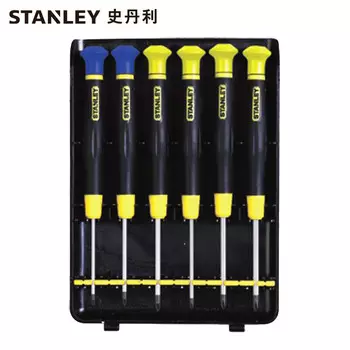 STANLEY Набор крестообразных микроотверток Stanley, 6 предметов 66-395-23 1 комплект (всего 5 комплектов)